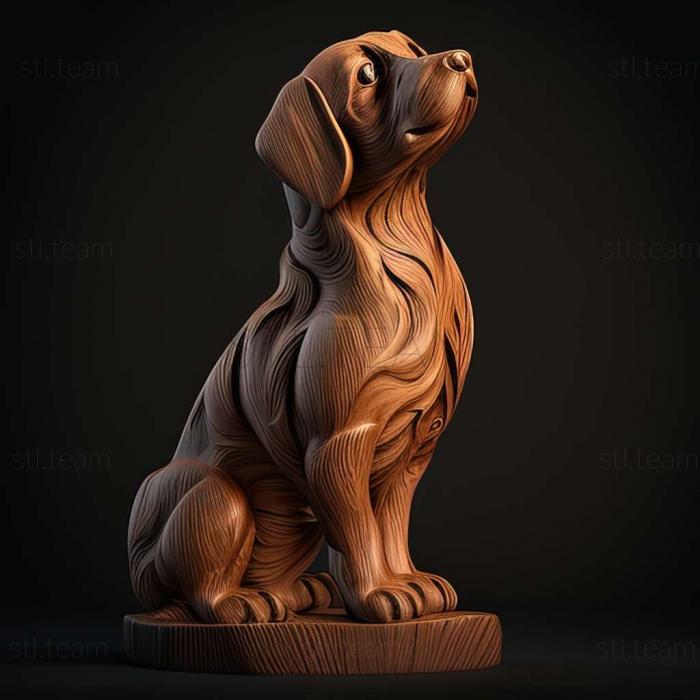 3D model Barry the dog famous animal (STL)